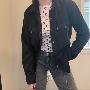 Levis black denim/cotton shirt